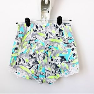 Tropical High Waisted Shorts